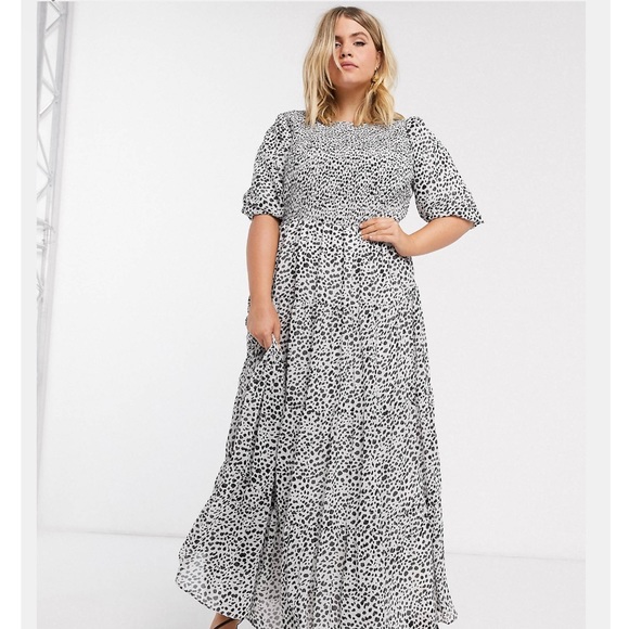 ASOS Curve | Dresses | Asos Curve Design Size 8 Shirred Tiered Maxi ...